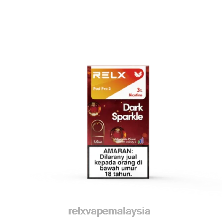RELX pod pro 2 - 3 pod kok berkilau gelap HHXV91 RELX Shop Online