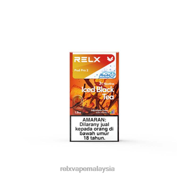 RELX pod pro 2 - 3 pod teh hitam ais HHXV112 RELX Vape Malaysia