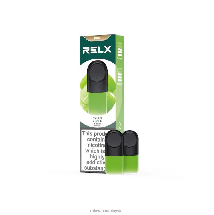 RELX pod pro - 2 pod anggur hijau HHXV1 RELX Vape Malaysia