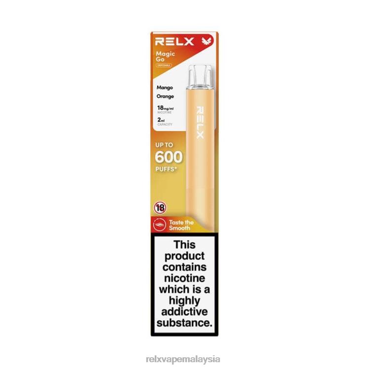 RELX MagicGo ga600 oren mangga HHXV38 RELX Pod Flavors Malaysia