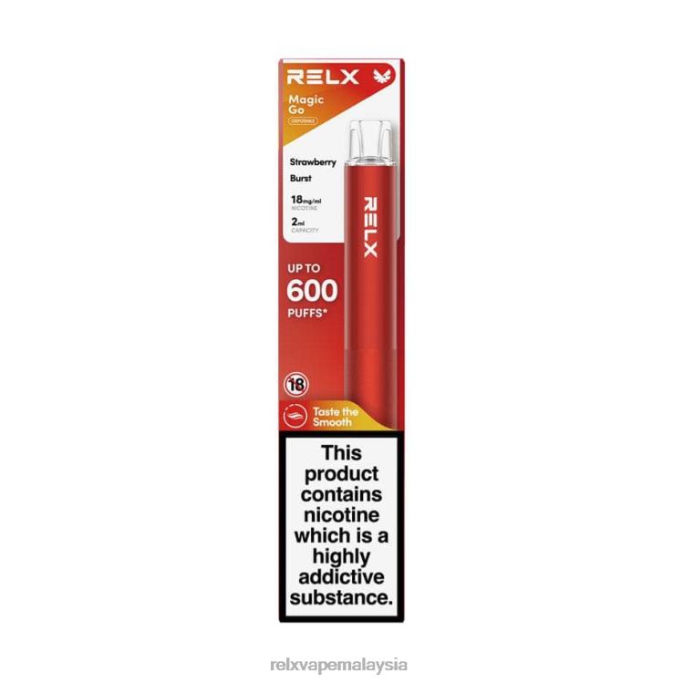 RELX MagicGo ga600 pecah strawberi HHXV37 RELX Pod Malaysia