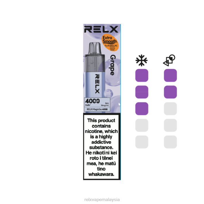 RELX MagicGo 4000 vape pakai buang | LDXH6 ‎RELX Device anggur