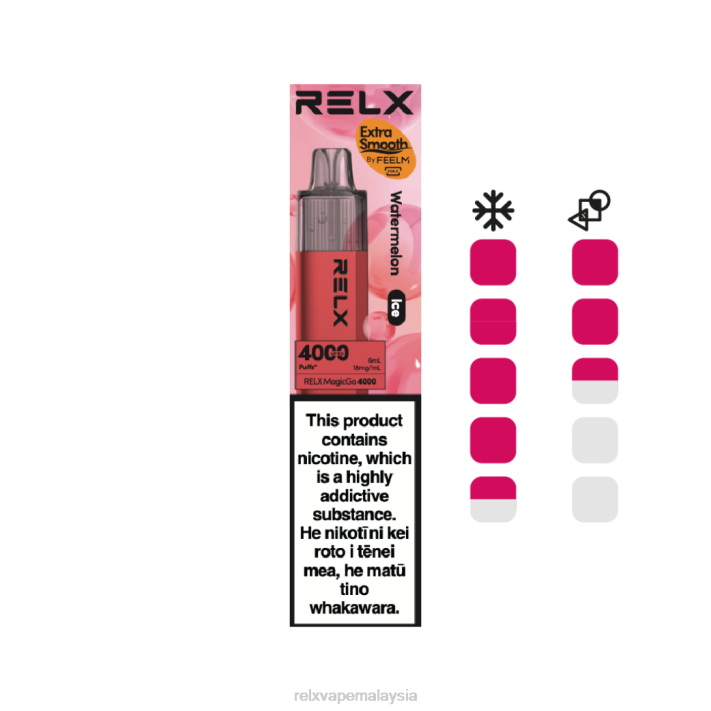 RELX MagicGo 4000 vape pakai buang | LDXH7 ‎RELX Classic Vape tembikai (ais)