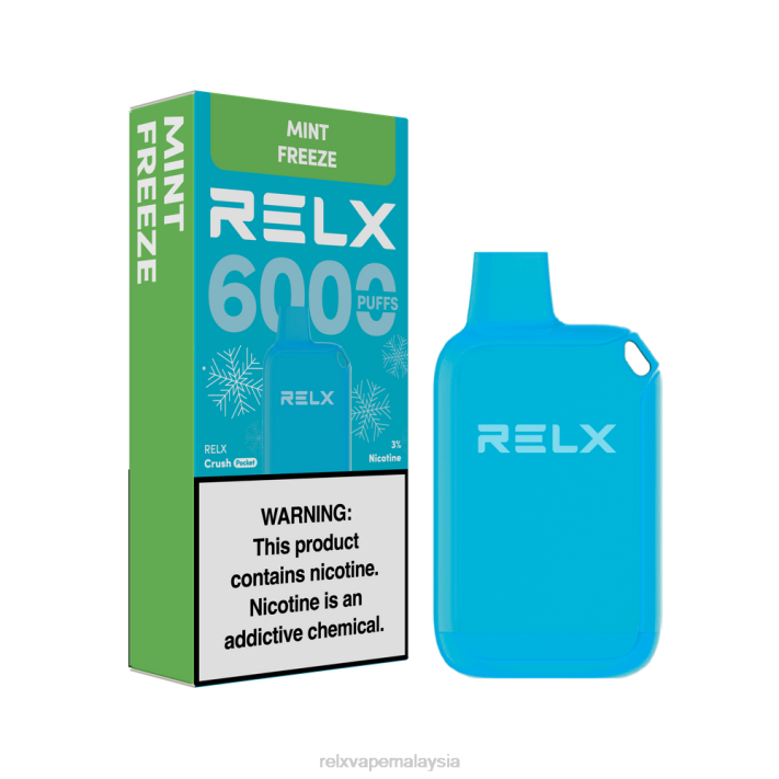 RELX Crush Pocket 6000 berais | LDXH12 ‎RELX Shop Online beku pudina