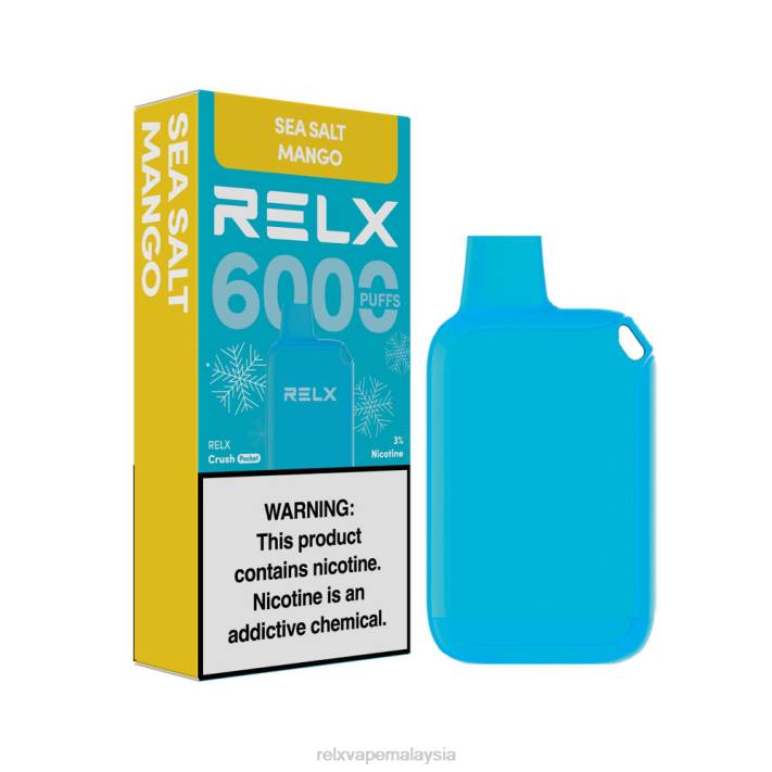 RELX Crush Pocket 6000 berais | LDXH13 ‎RELX Device mangga garam laut