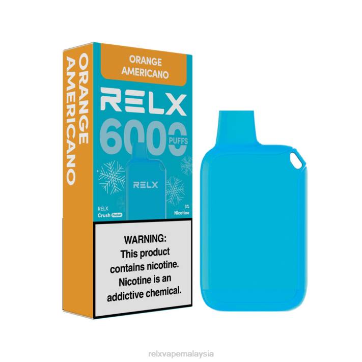 RELX Crush Pocket 6000 berais | LDXH15 ‎RELX Vape Malaysia orange americano