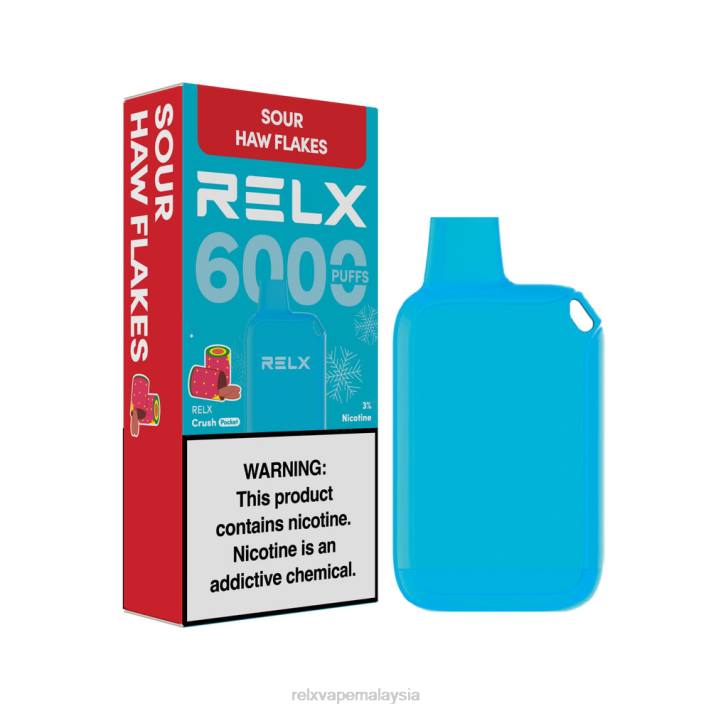 RELX Crush Pocket 6000 berais | LDXH16 ‎RELX Malaysia kepingan haw masam