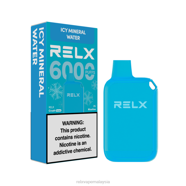 RELX Crush Pocket 6000 berais | LDXH23 ‎RELX Malaysia air mineral berais